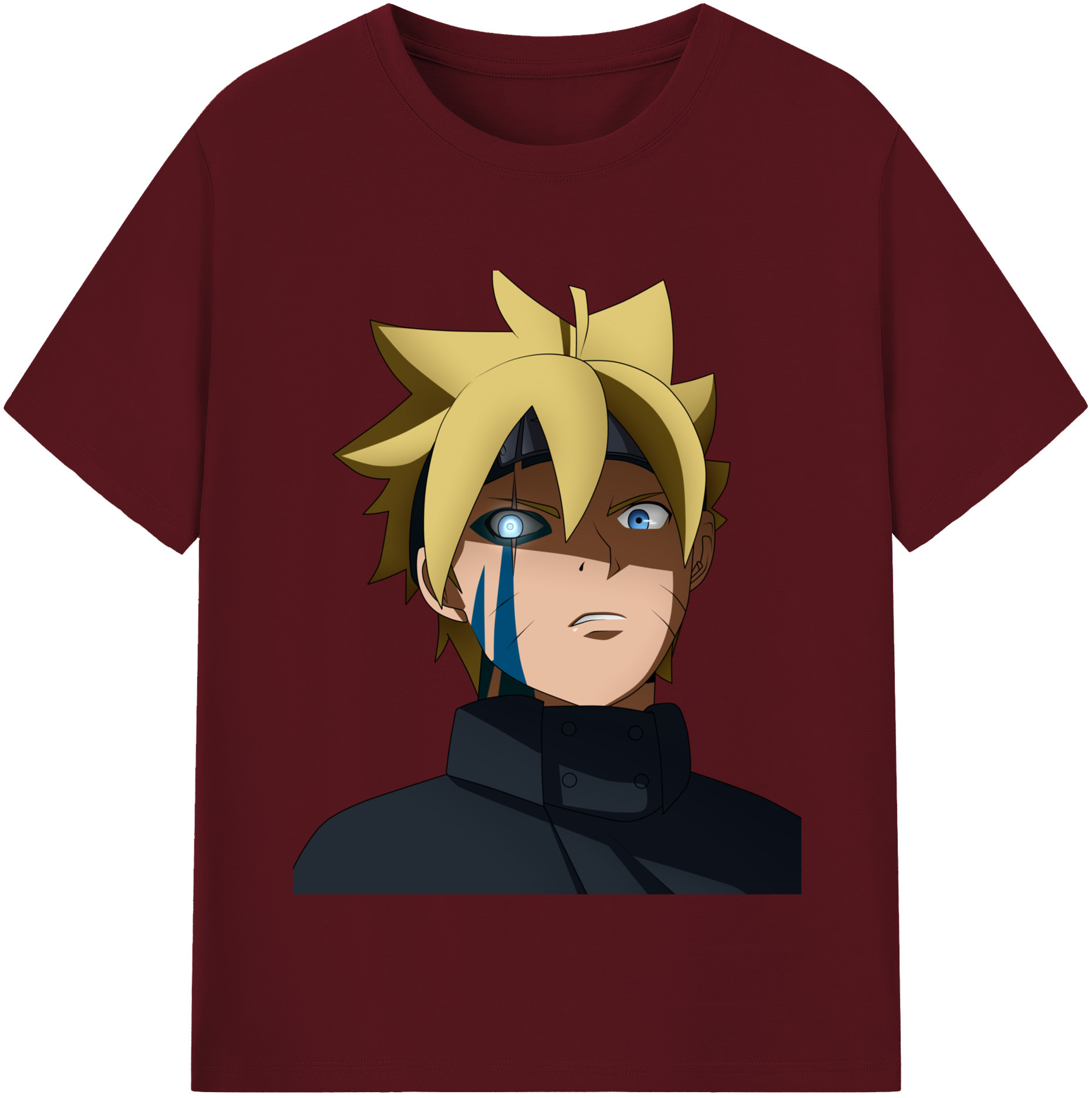 （画像用） NARUTO -ナルト- うずまき ボルト Uzumaki Boruto 綿100％半袖Tシャツ（フロントプリント）